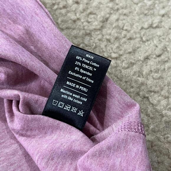 Public Rec Mens Red Pink Henley T Shirt Size XL - Picture 3 of 6